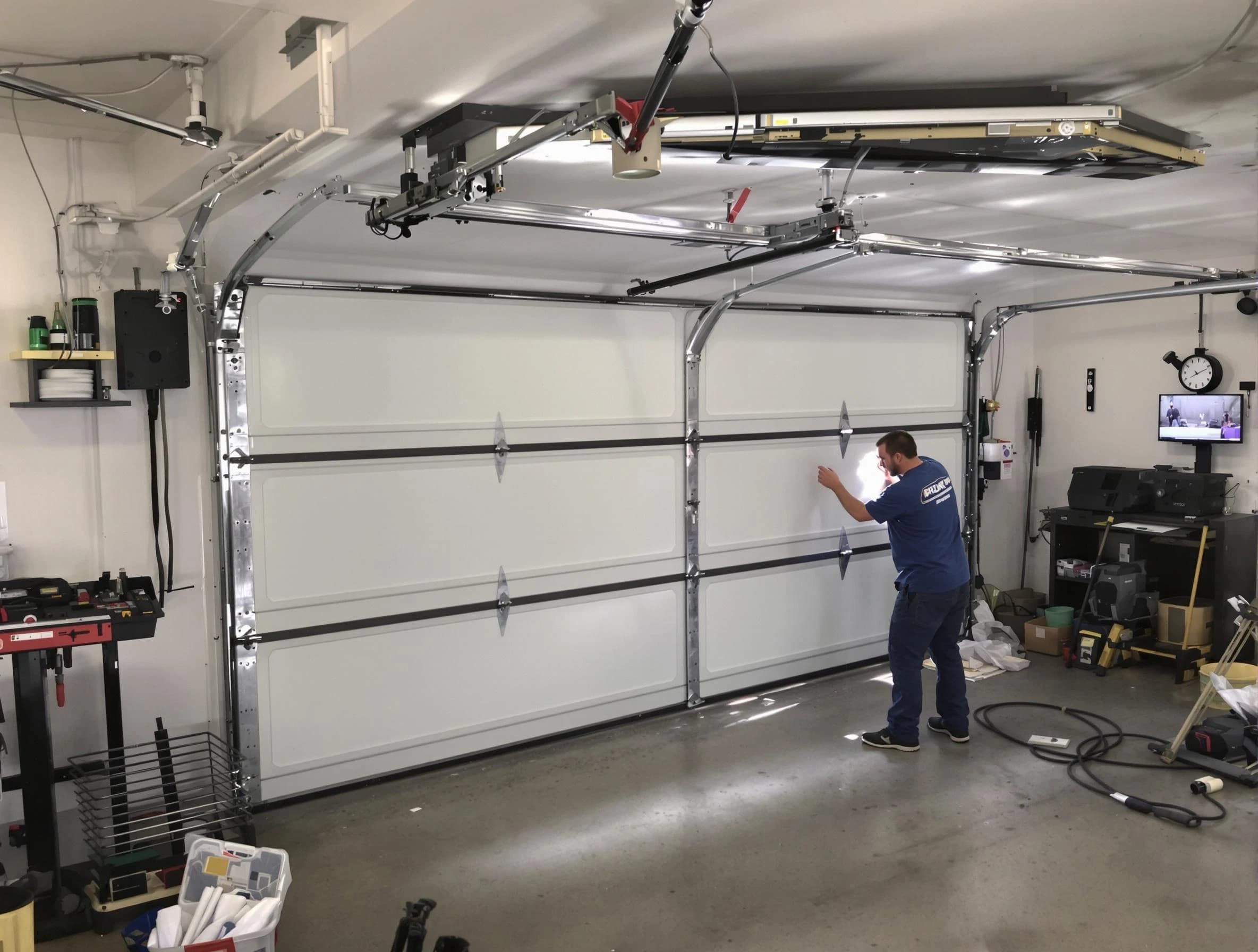 Professional garage door repair service by Noble Garage Door Repair in Noble