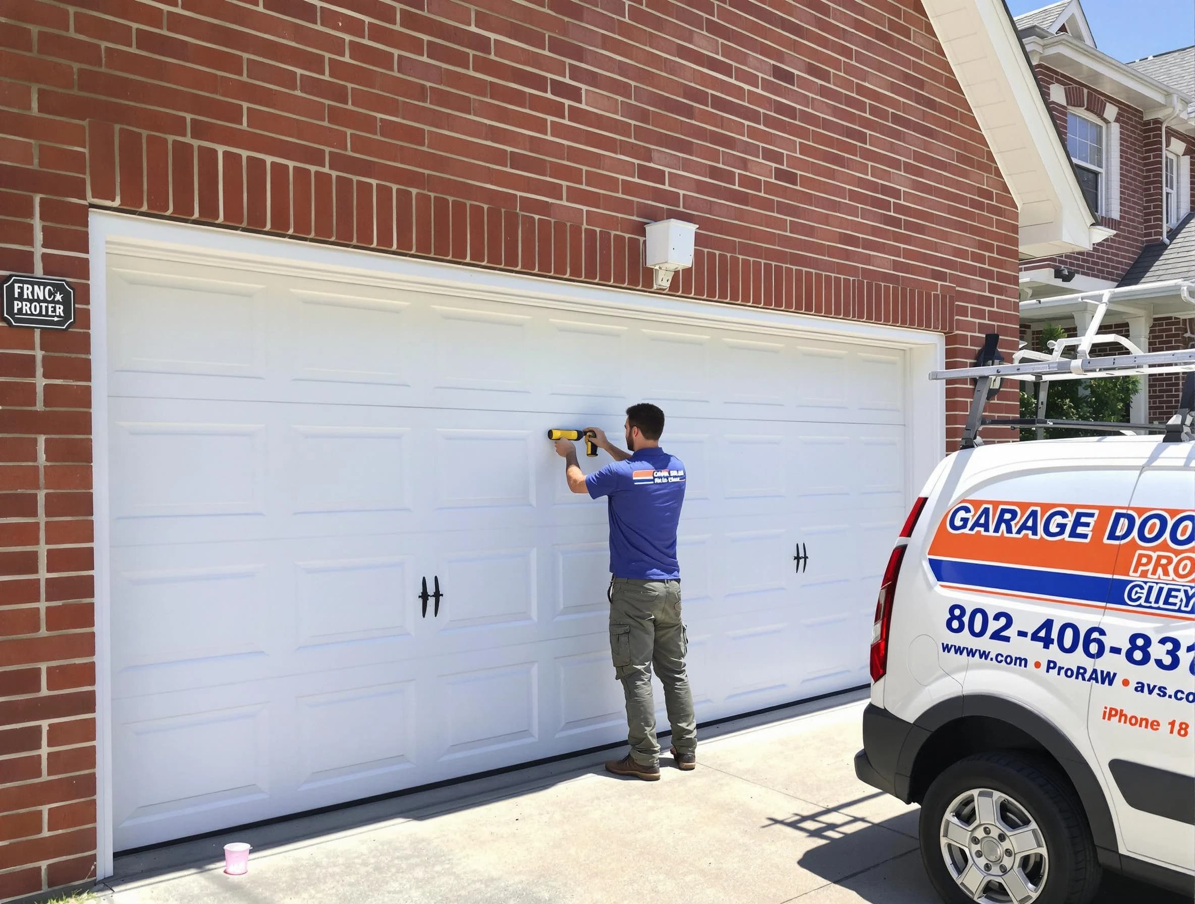 Local garage door repair service by Noble Garage Door Repair in Noble