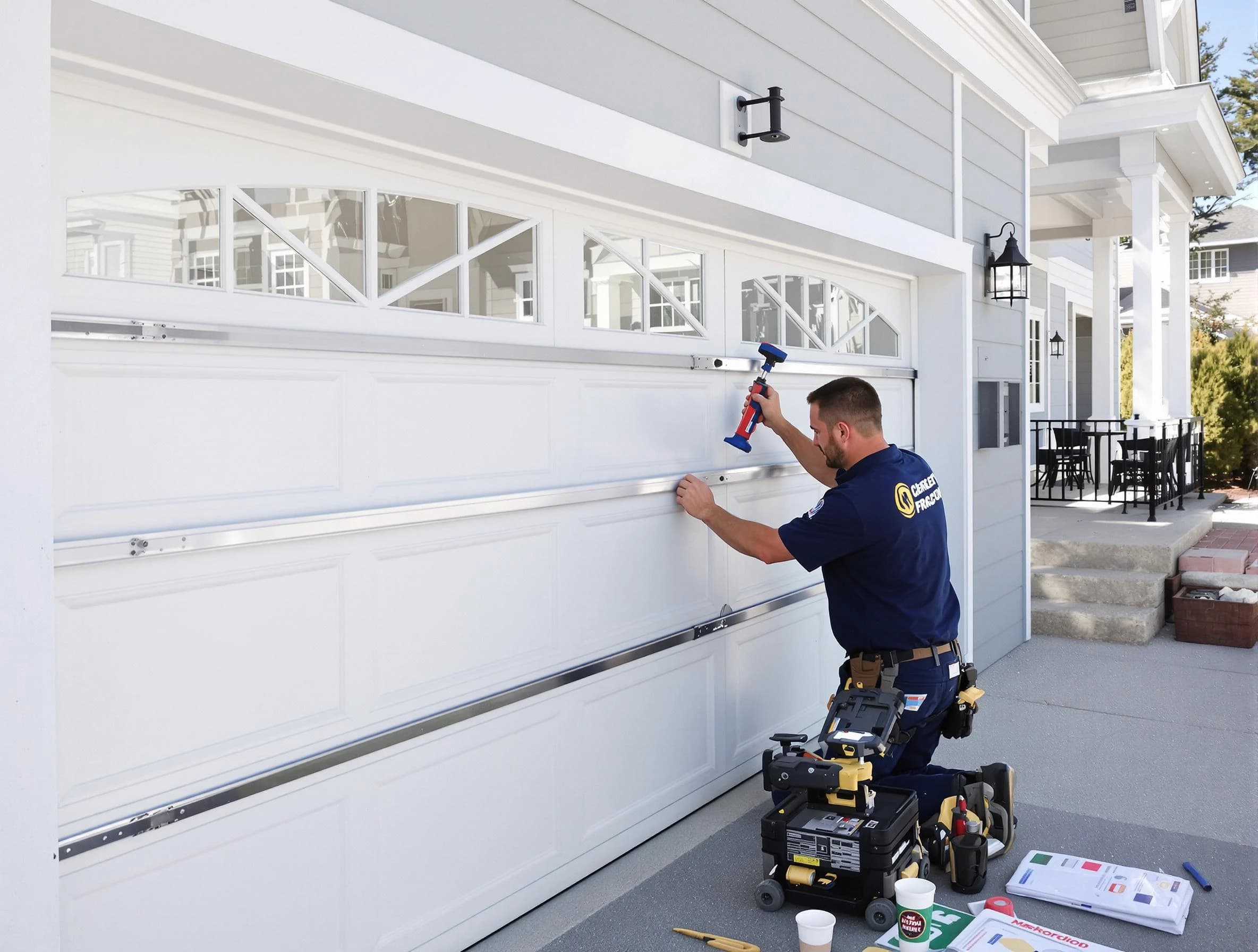 Professional garage door installation by Noble Garage Door Repair in Noble