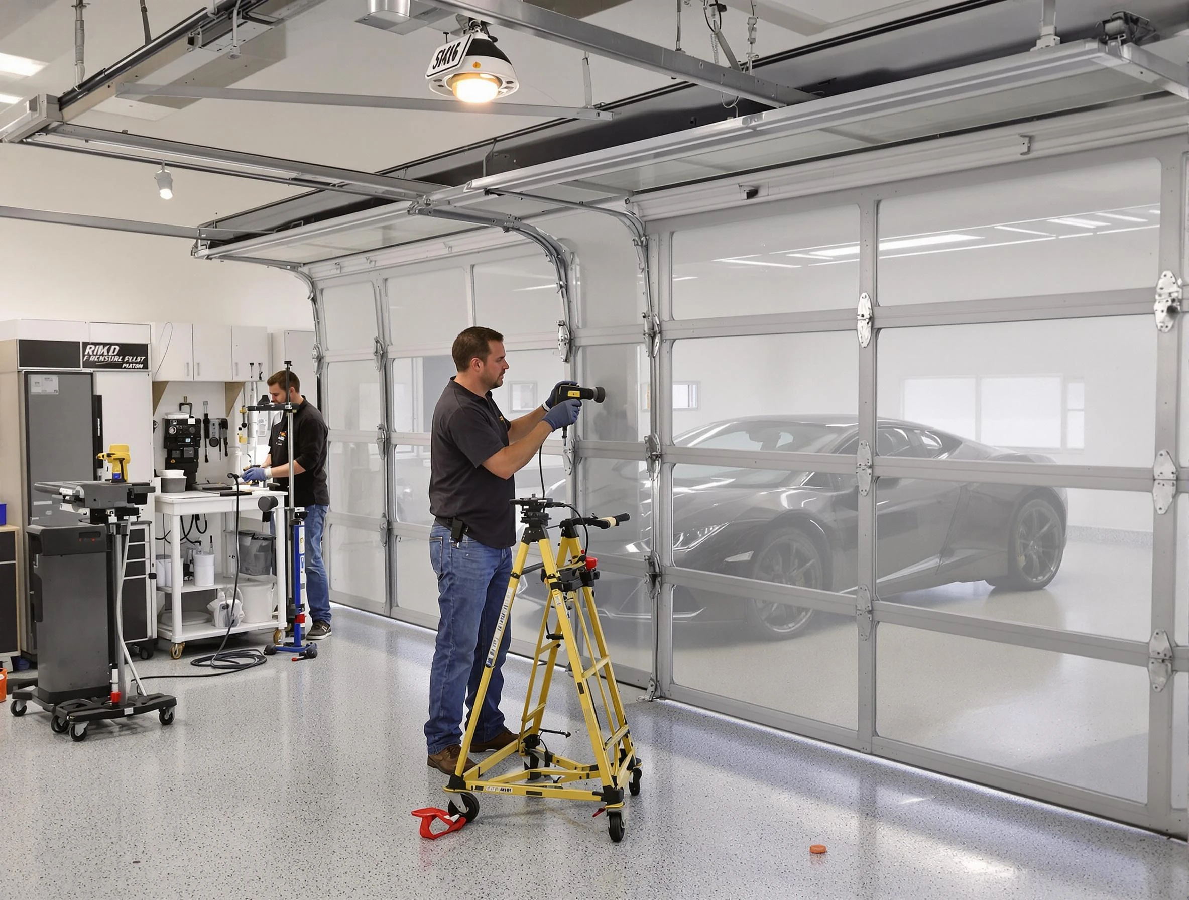 Garage Door Dents Repair in Noble