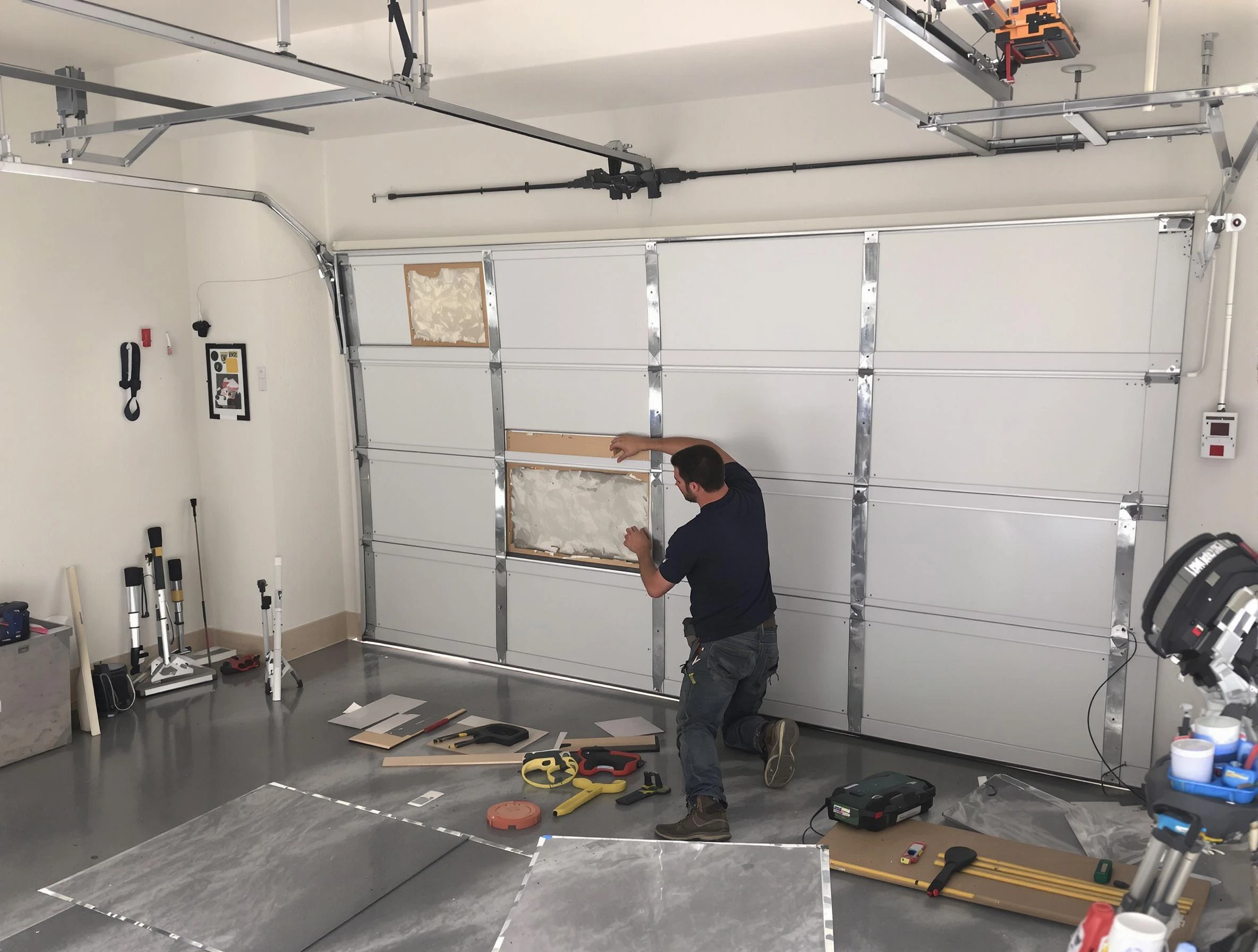 Garage Door Panel Repair in Noble