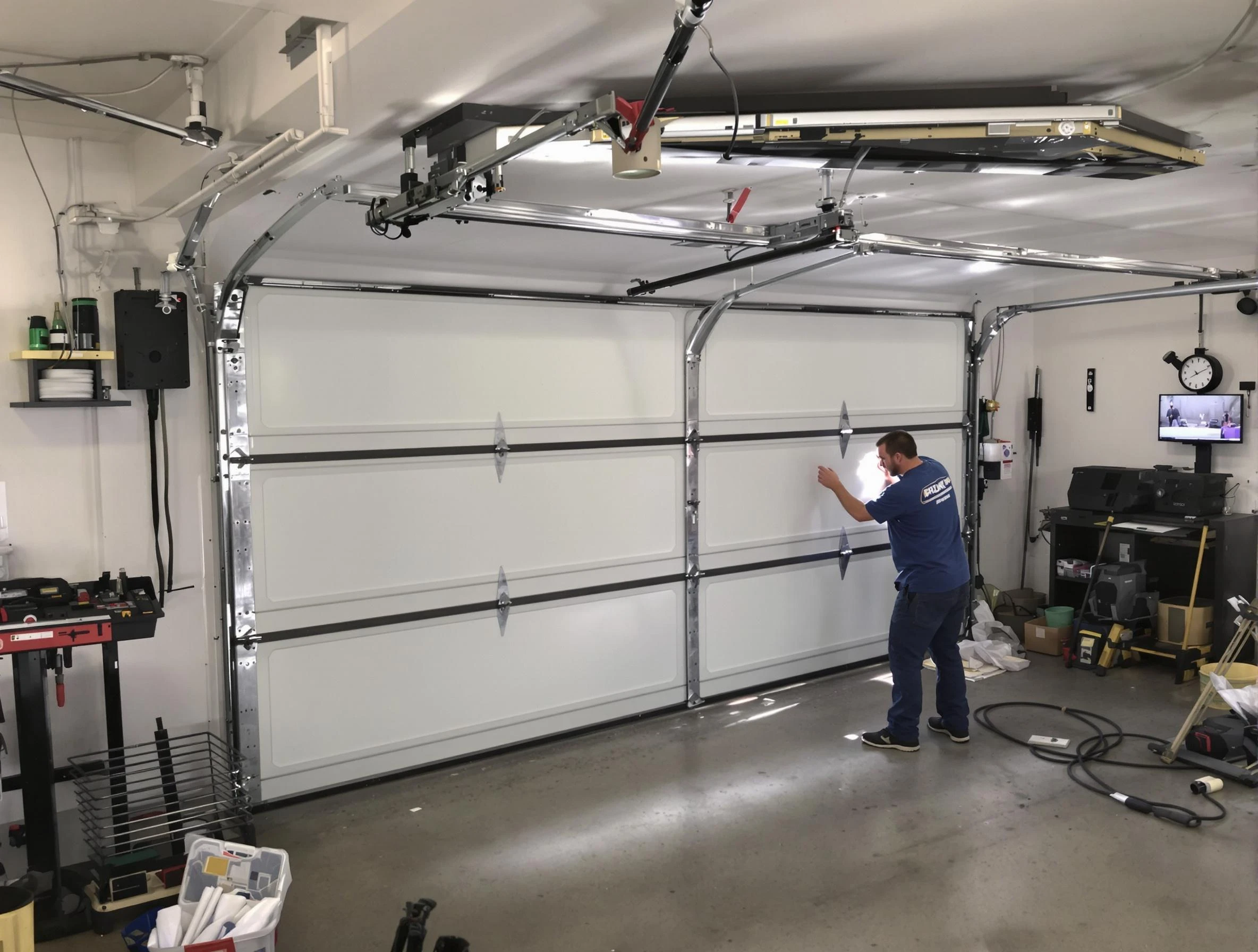 Professional garage door repair service by Noble Garage Door Repair in Noble