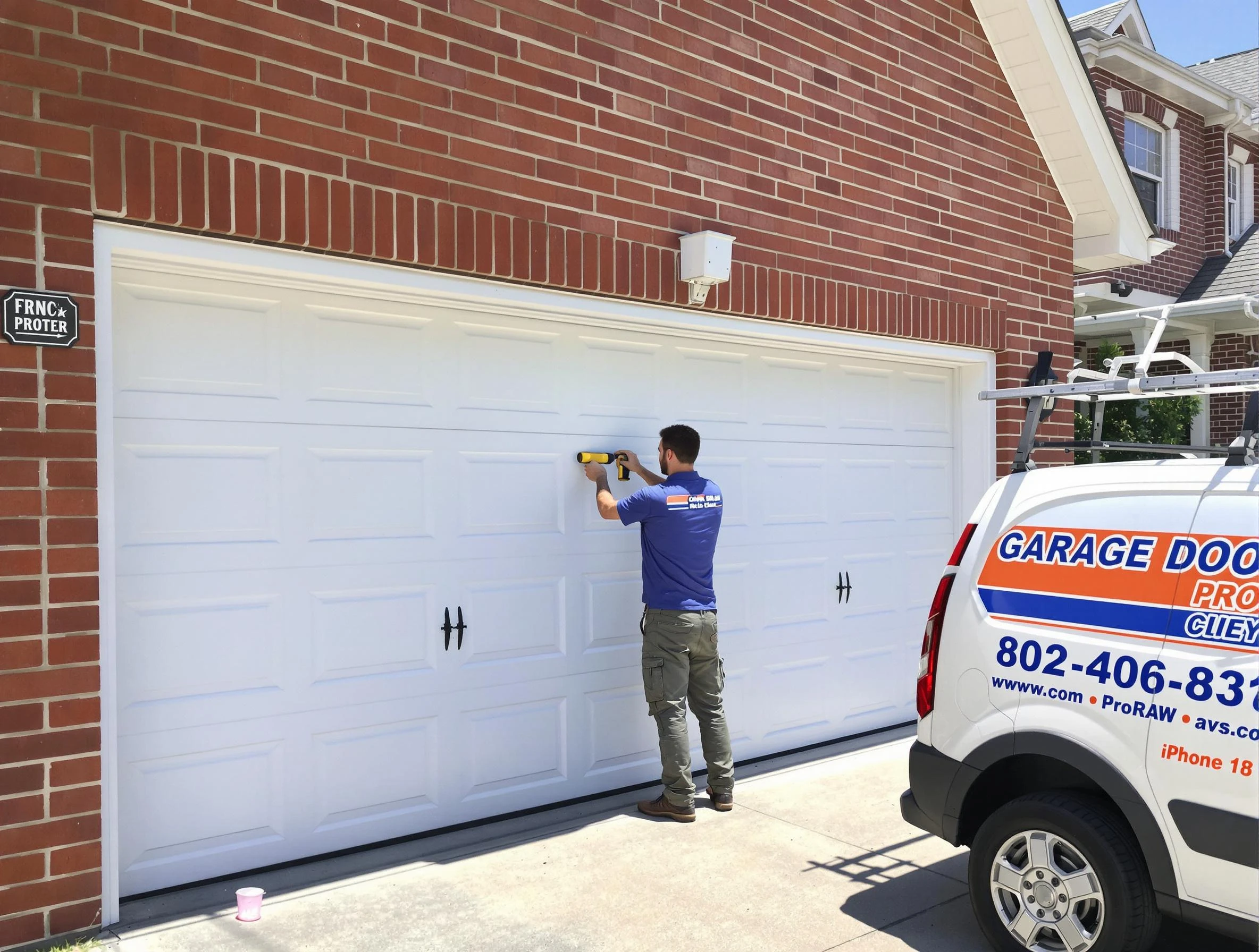 Local garage door repair service by Noble Garage Door Repair in Noble